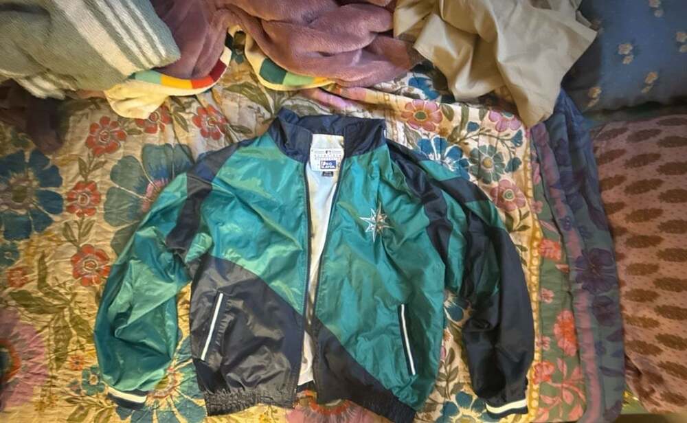 Pro Player Seattle Mariners Jacket Size XGD/ XL Green Blue Windbreaker